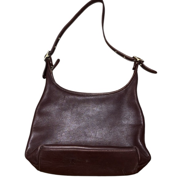 Coach Chocolate Brown Leather Vintage Shoulder Bag #9058 - Picture 2 of 10